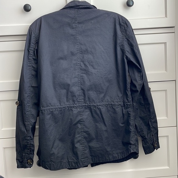 Buffalo David Bitton Women’s Charcoal Lawrence Full Zip Roll Tab Jacket - Small - Picture 3 of 7